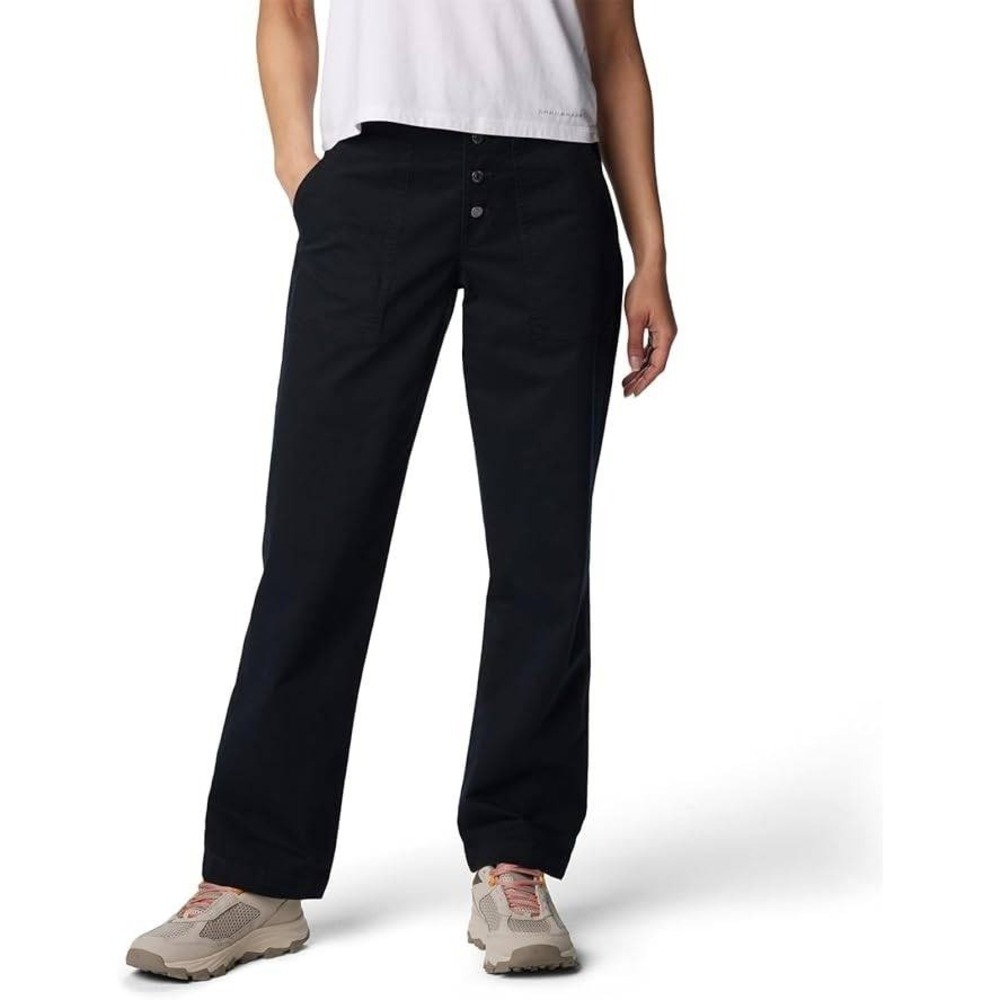 Columbia Holly Hideaway Women Size 14 Pant Black Straight Leg Button Fly NEW